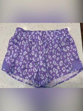 all in motion Purple Leopard Print Athletic Shorts